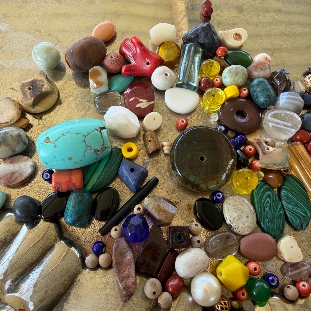 Vintage Multicolor Beach Bead Collection